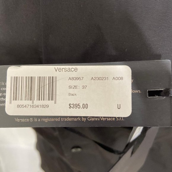 NWT Versace Cotton Shirt for Men Black - Picture 5 of 5